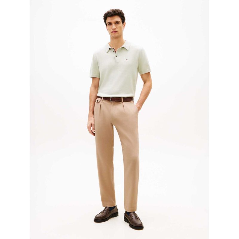 Tommy Hilfiger Harlem Tapered Pleated Twill Trousers image number 3